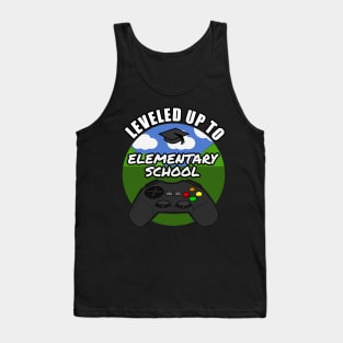 Leveled Up To Elementary School Gamer Gaming 2021 Tank Top